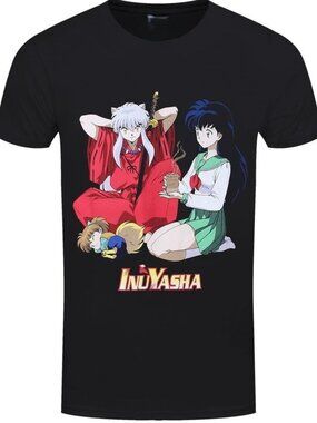InuYasha - InuYasha Kagome  Shippo Retro Graphics Unisex T-shirt 247